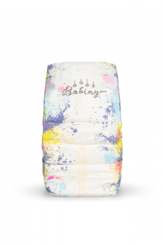 Bambusové pleny – Cákance - Velikost: M (6-11 kg) 32 ks