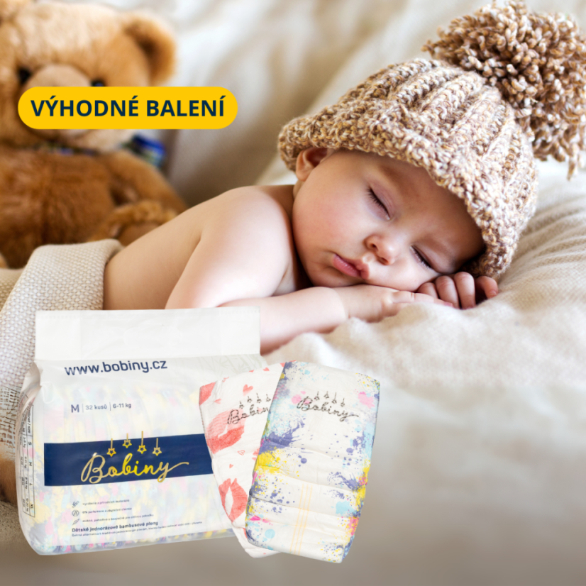 Měsíční balení plenek pro chlapečky - Velikost: L (9-14 kg)