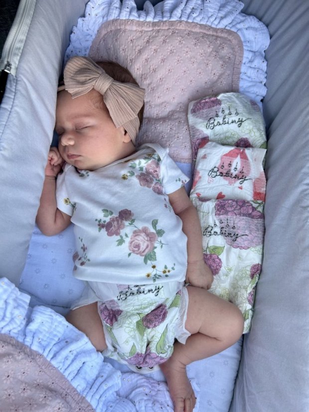 Bambusové pleny – Hortenzie